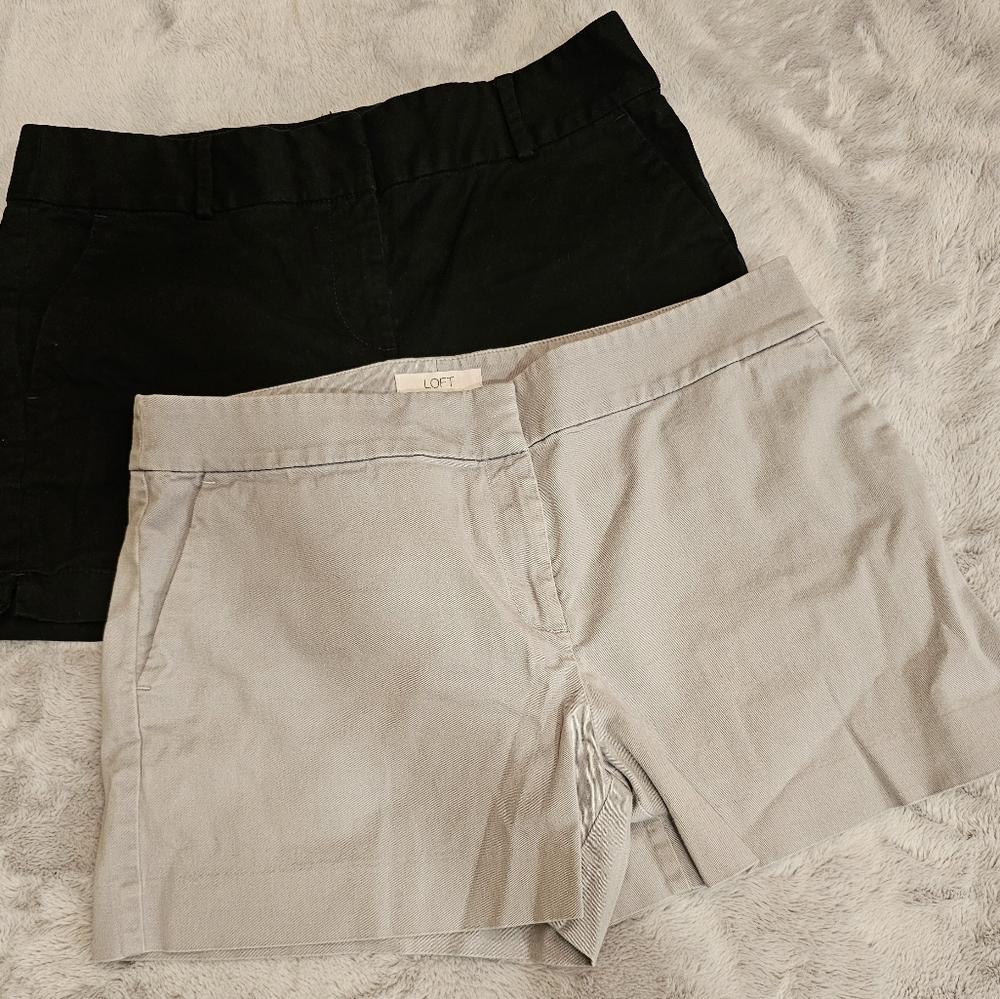 LOFT 2 Pair Riviera Shorts size 10